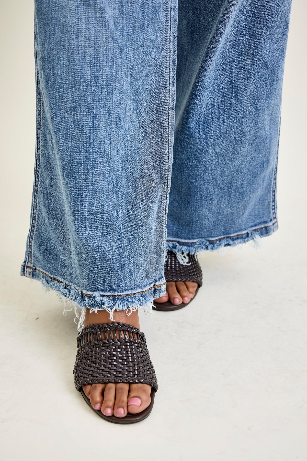 Sage High Rise Retro Wide Leg - PLUS