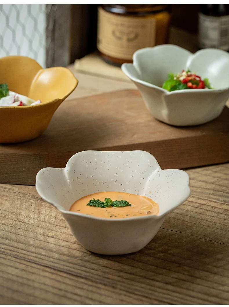 Ceramic Flower Petals Bowl