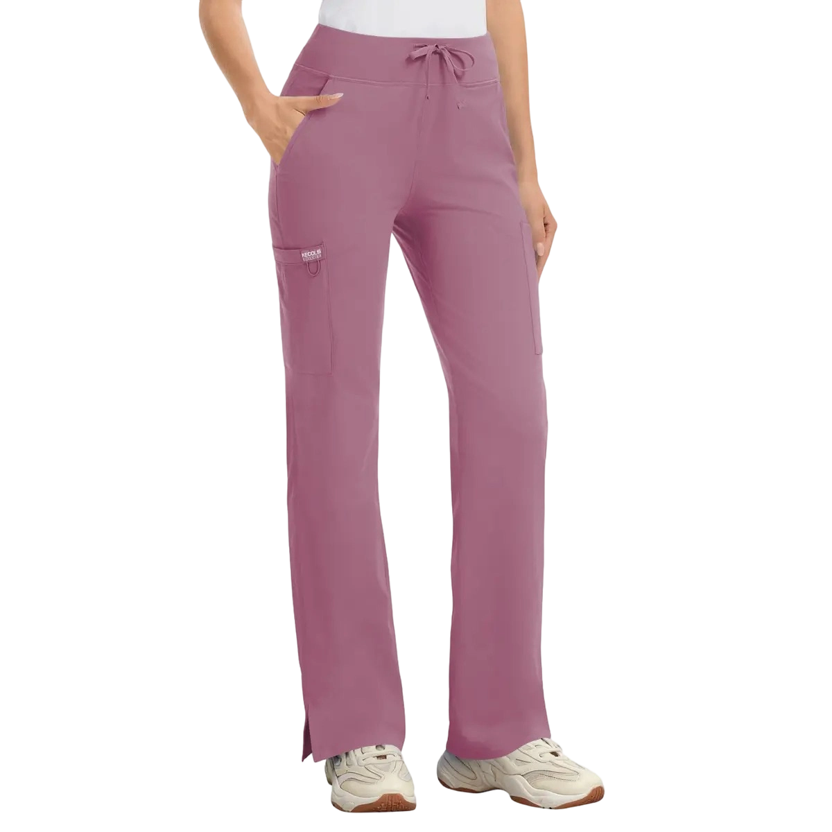 👖 Women’s High-Rise Stretch Scrub Pants – 5 Pocket Medical Work Pants