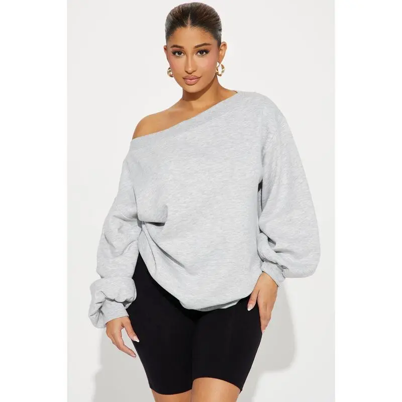 Shoulder Oversized Sweatshirt