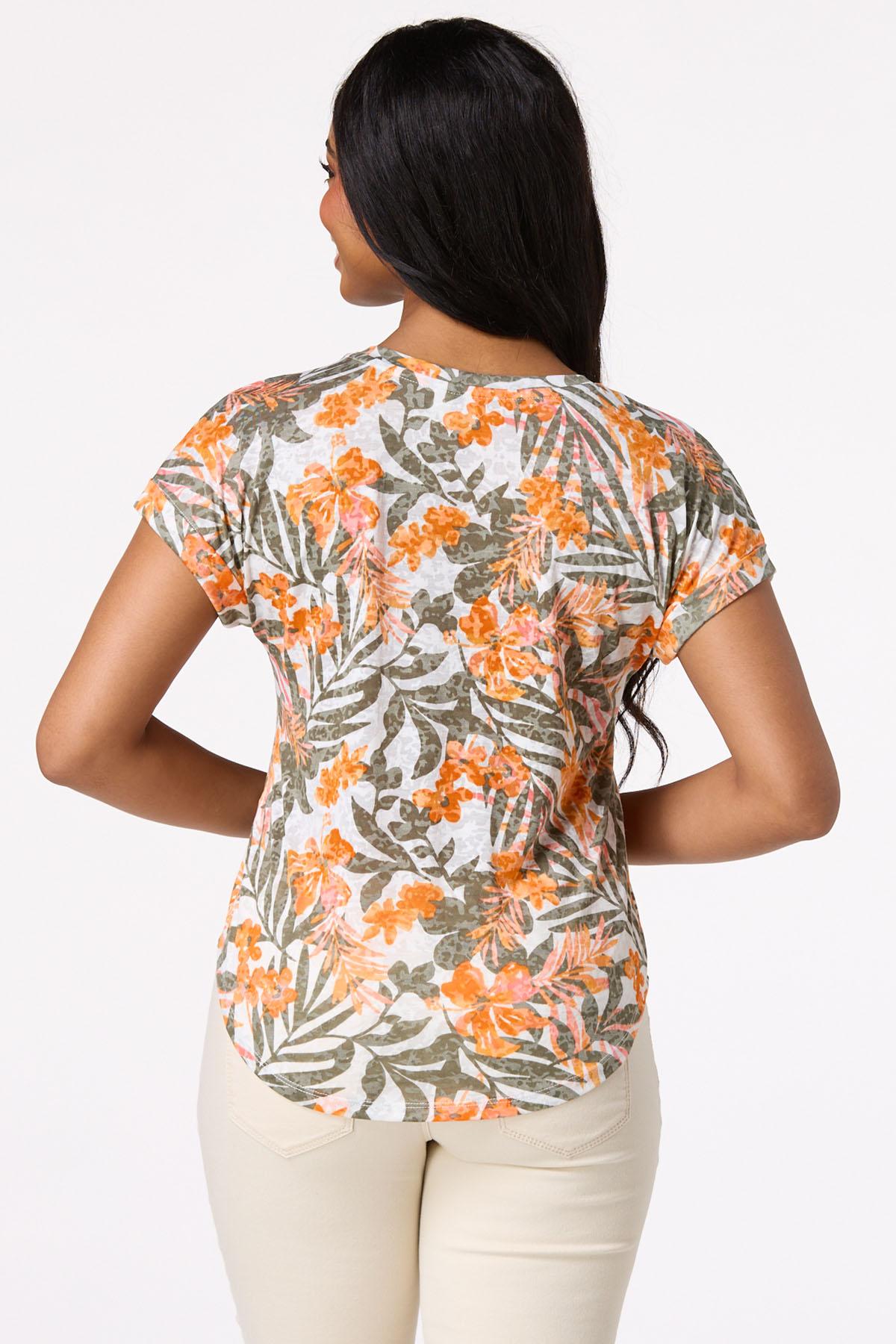 Island Palm Burnout Tee