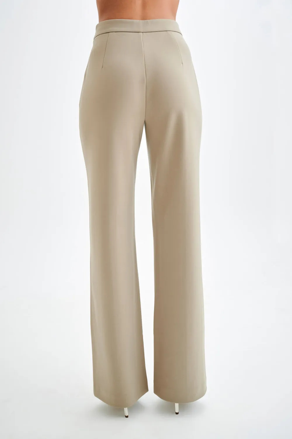 Pleated Wide Straight Leg Pants