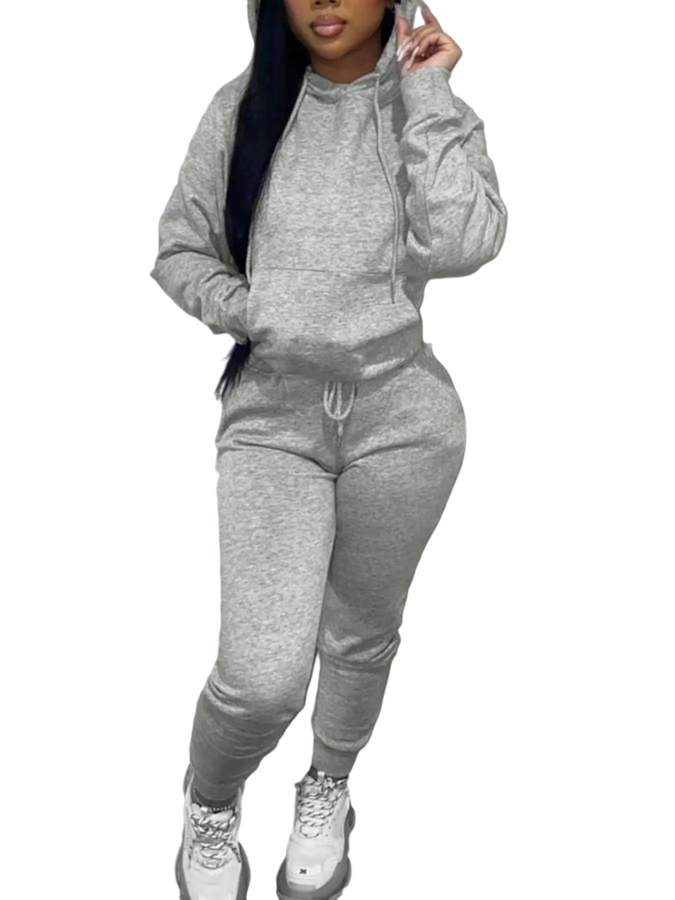 Women's Casual Hoodie and Jogger Pants Set