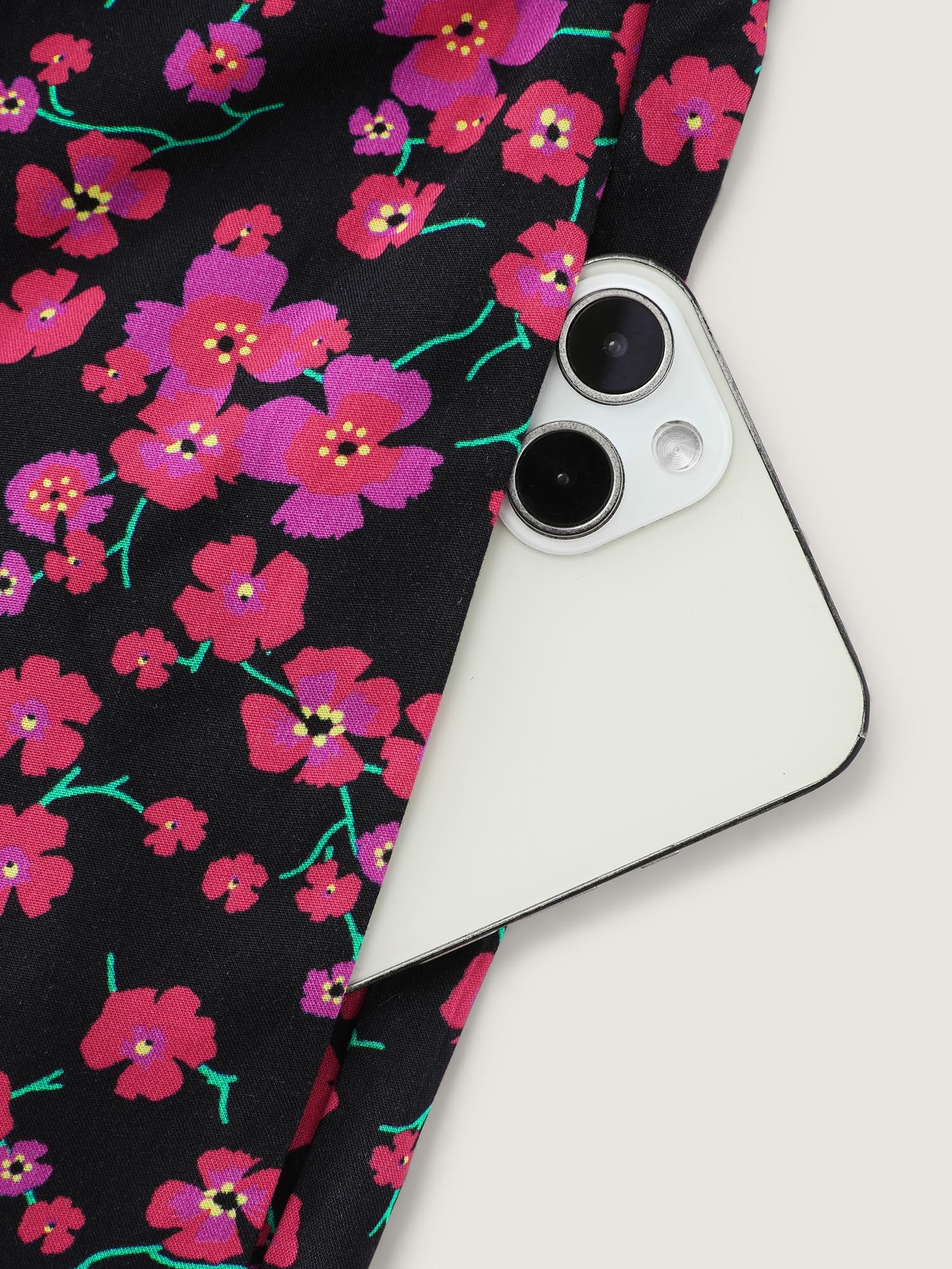 Floral Romance Shirred Waist Jumpsuit