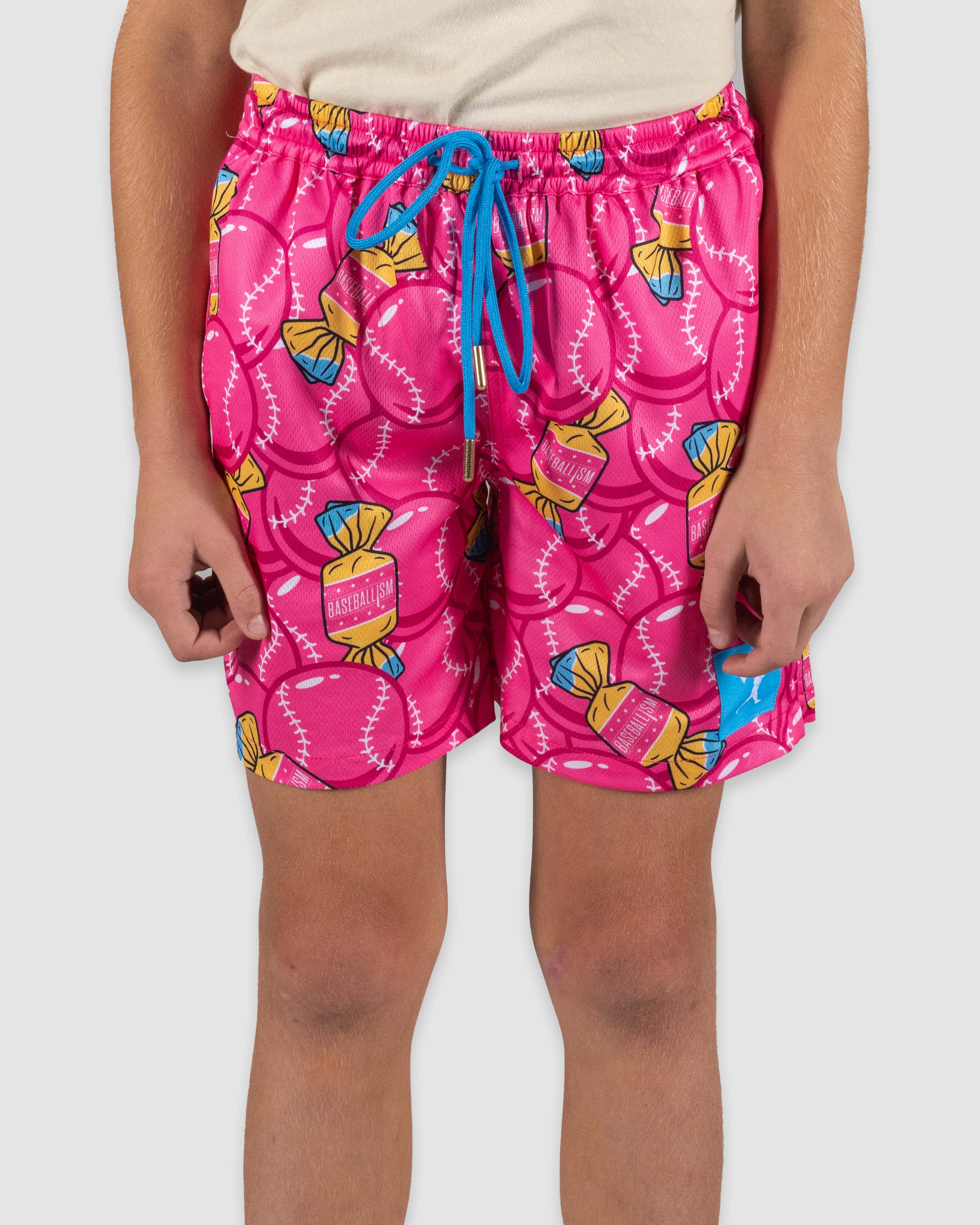 Bubbles and Doubles Diamond Air Mesh Shorts - Youth