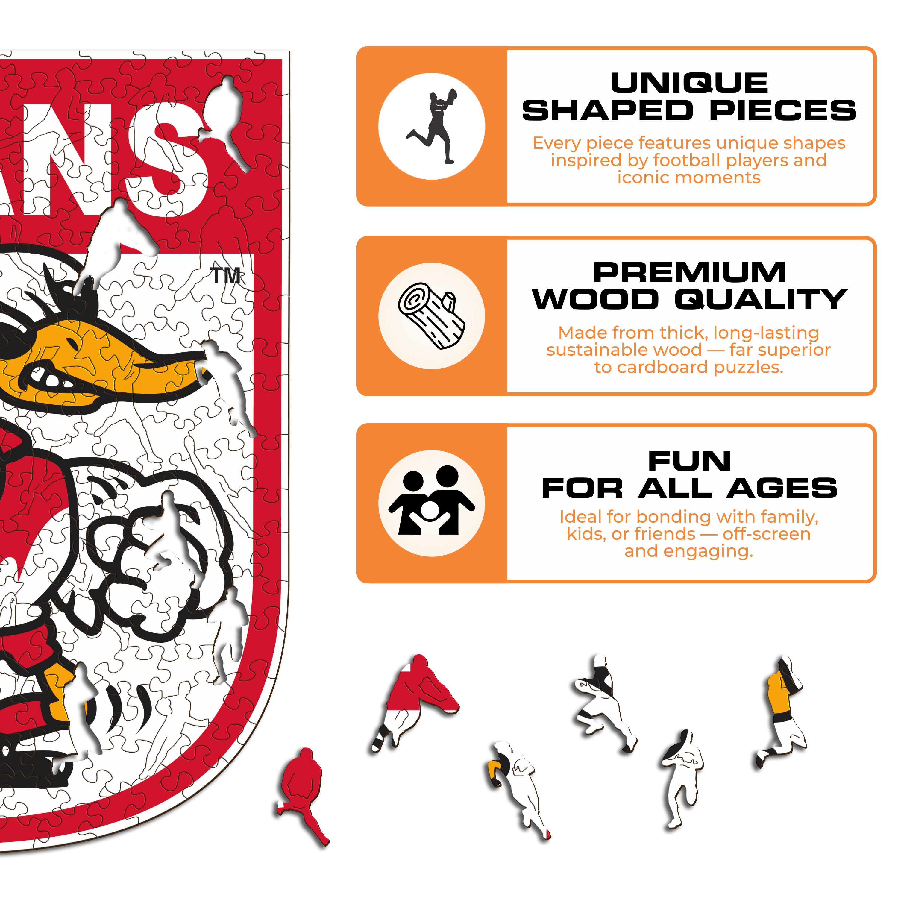 Sydney Swans Retro Mascot - Wooden Puzzle