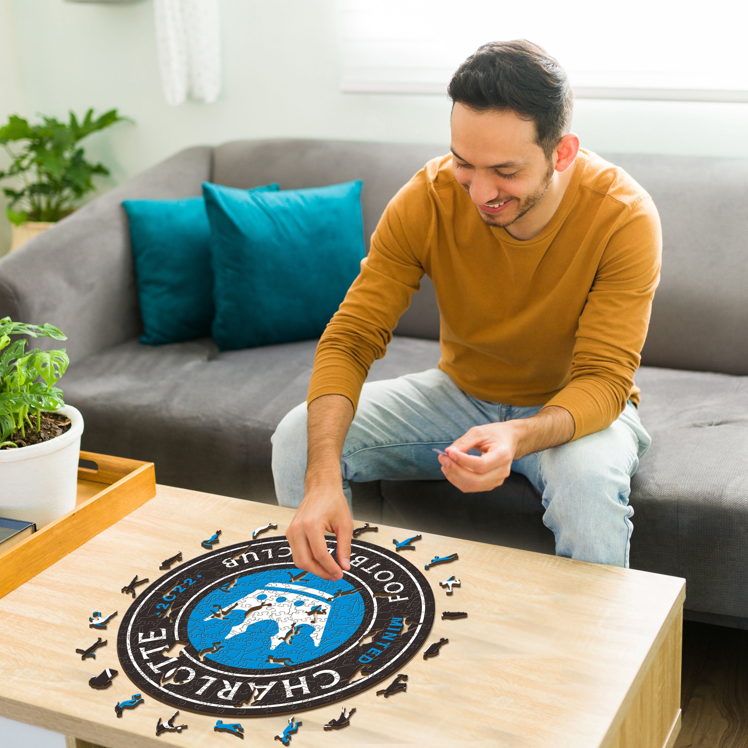 Charlotte FC® Logo - Wooden Puzzle