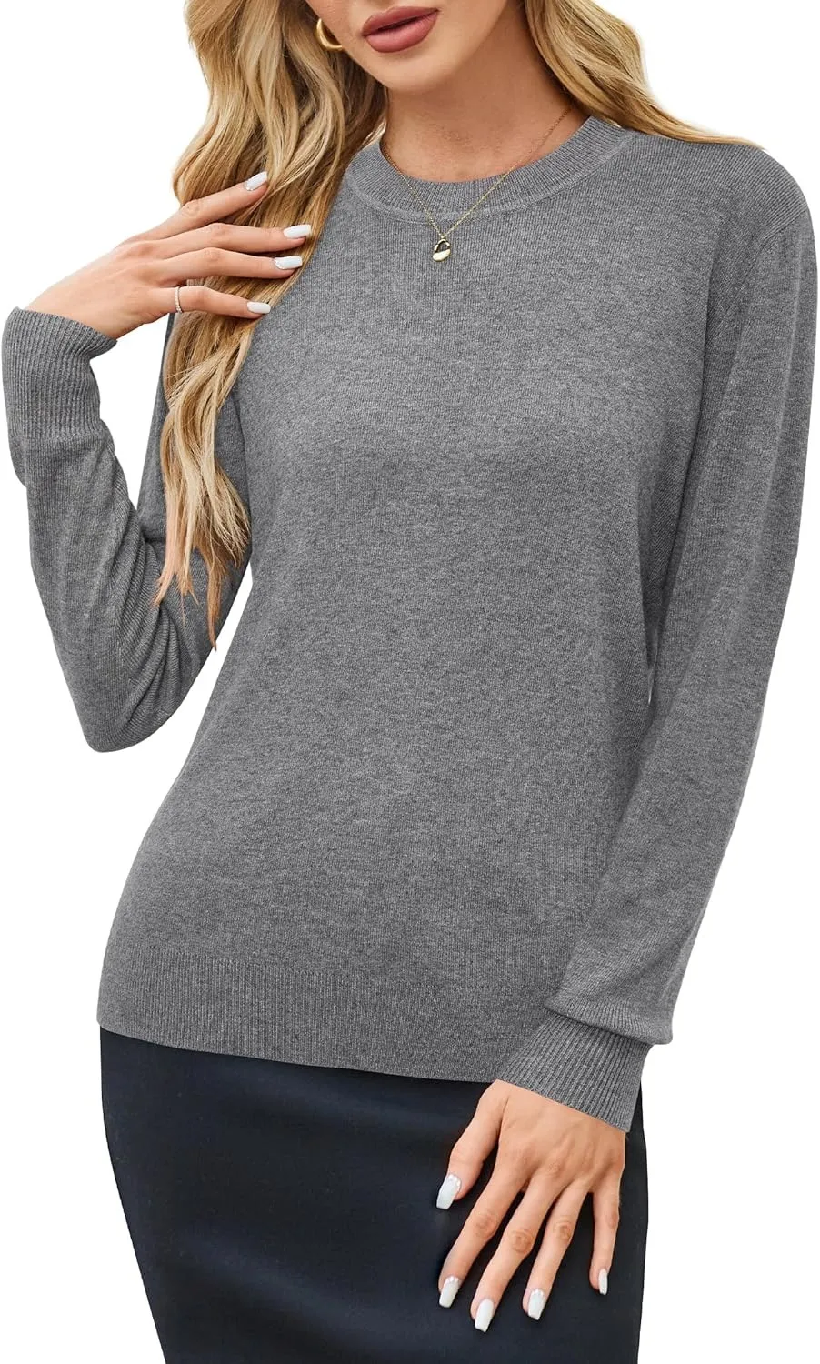 Women Fashion Wool Blend Sweater