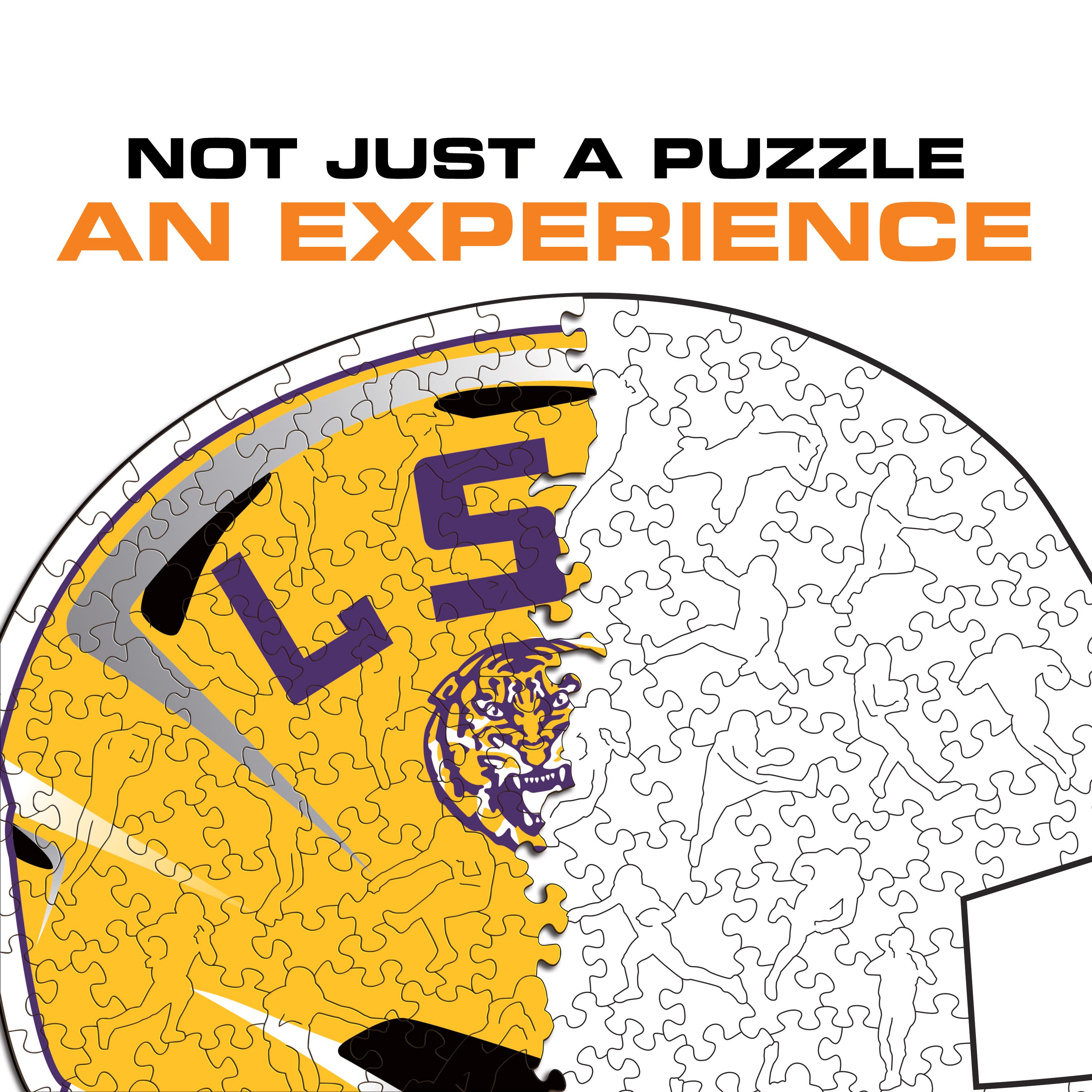 Louisiana State University Helmet - Wooden Puzzle
