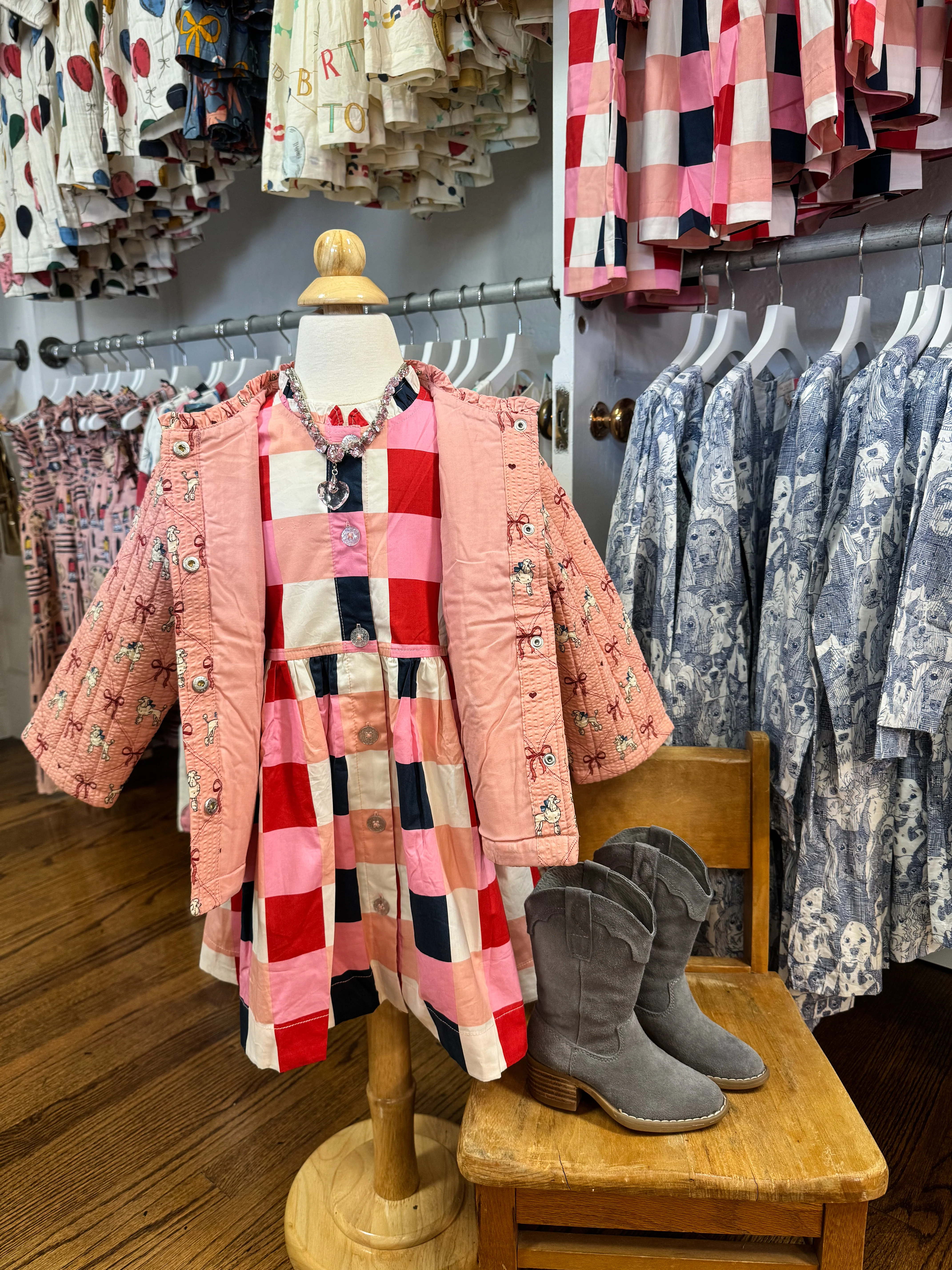 lunella quilted jacket gots - poodle