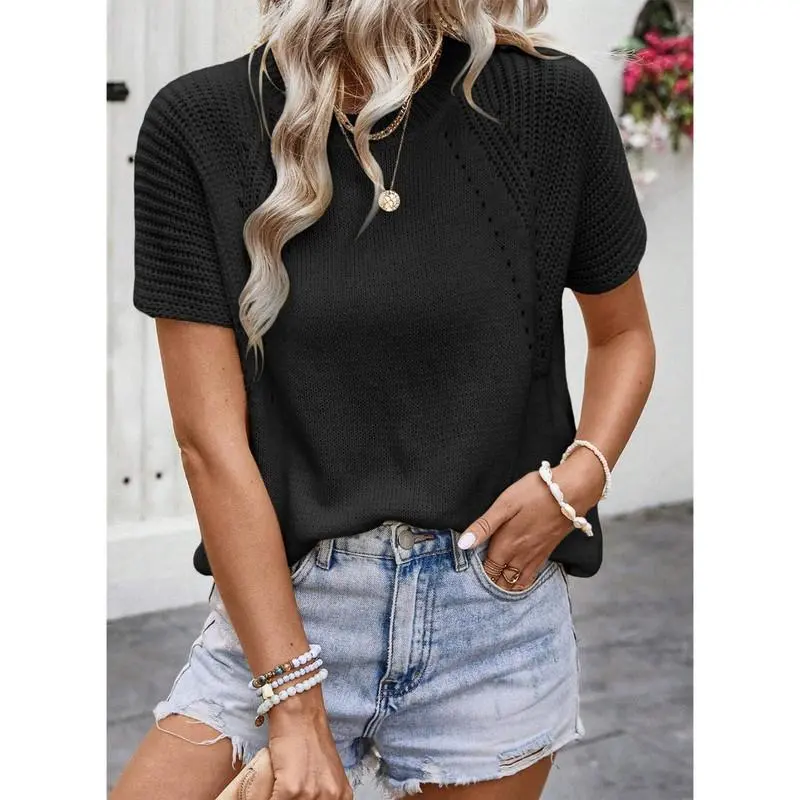 Women's Short-sleeved Knit Shirt