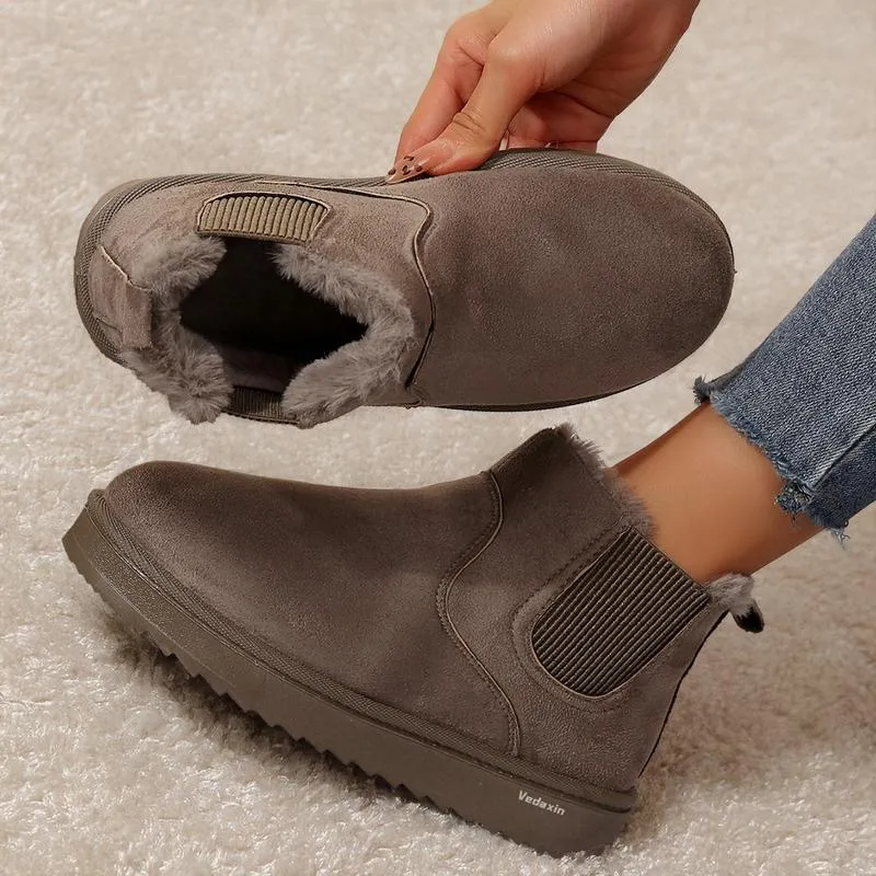 Women's Thick Soled Winter Snow Boots