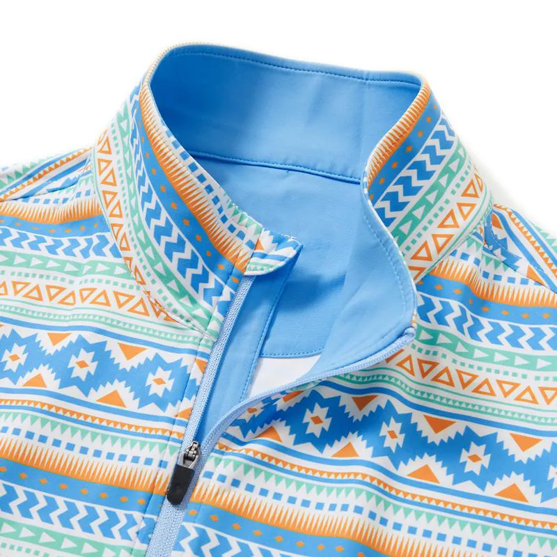 Men’s 1/4 Zip Printed Athletic Top