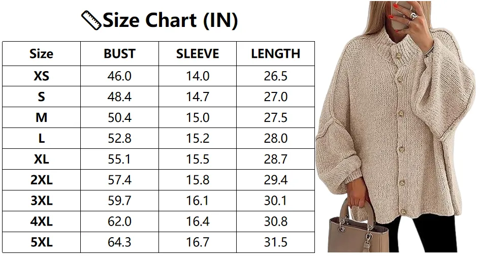 Women's Winter Button Down Cardigan Sweaters