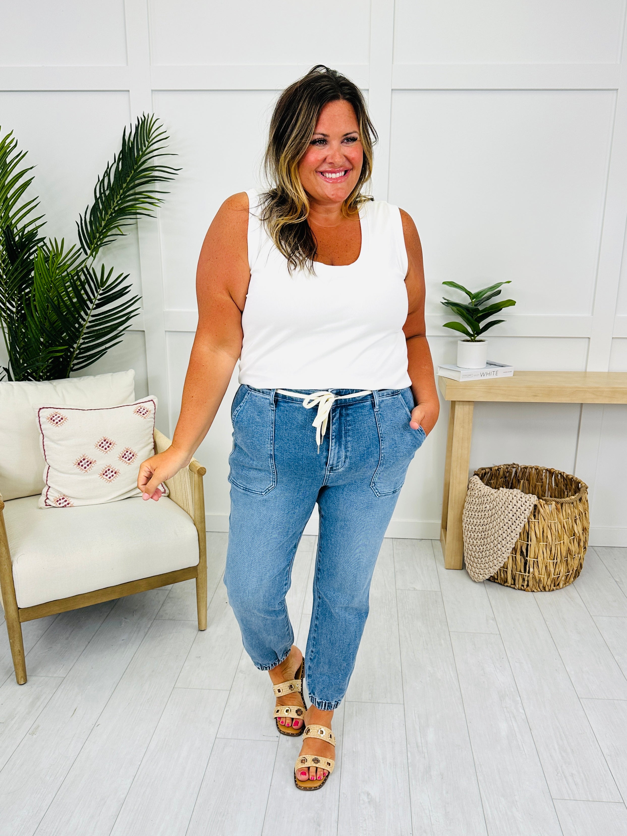 Judy Blue Chasing Comfort Denim Joggers