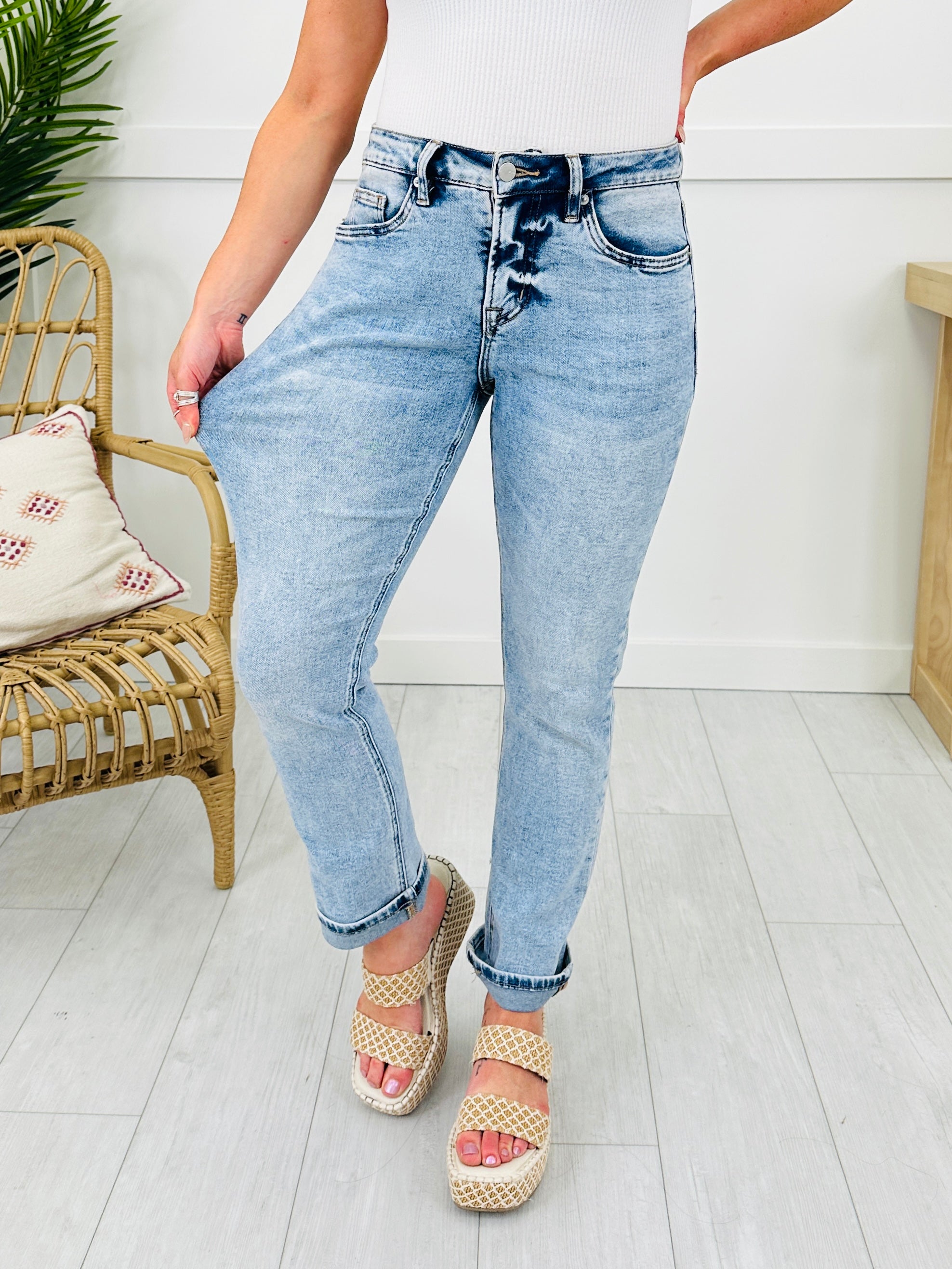 Take My Advice Tummy Control MOCO Exclusive Straight Jeans