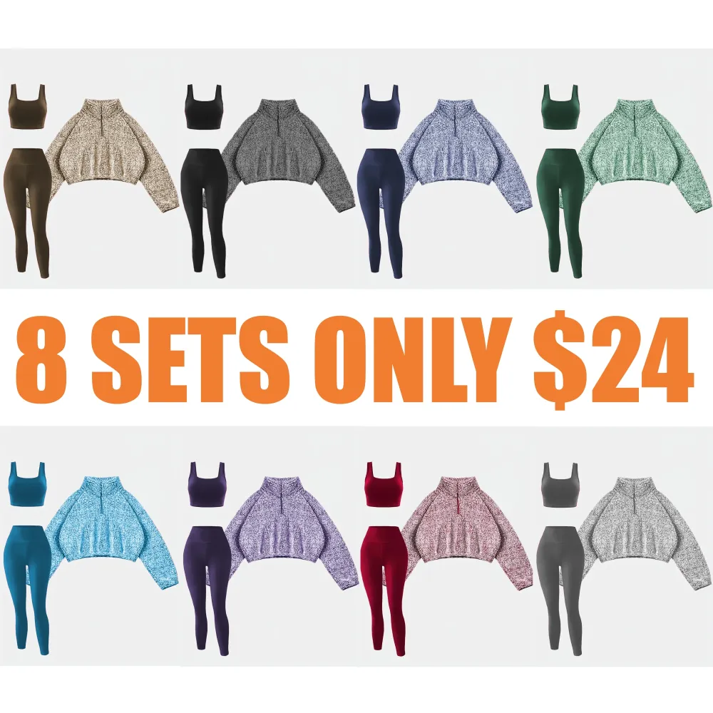 Women's Fleece Lined Sweatshirt Set