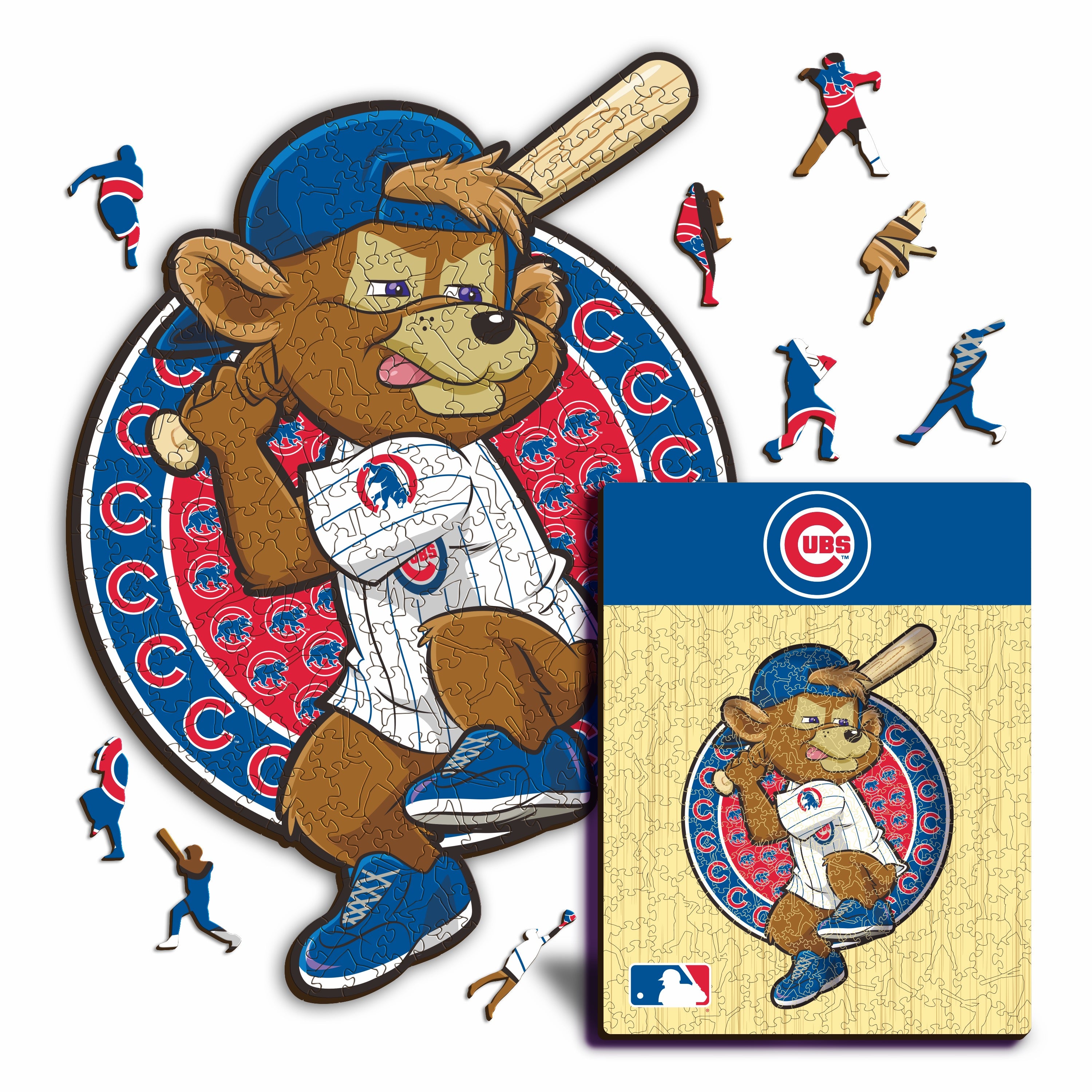 Chicago Cubs™ Mascot - Wooden Puzzle
