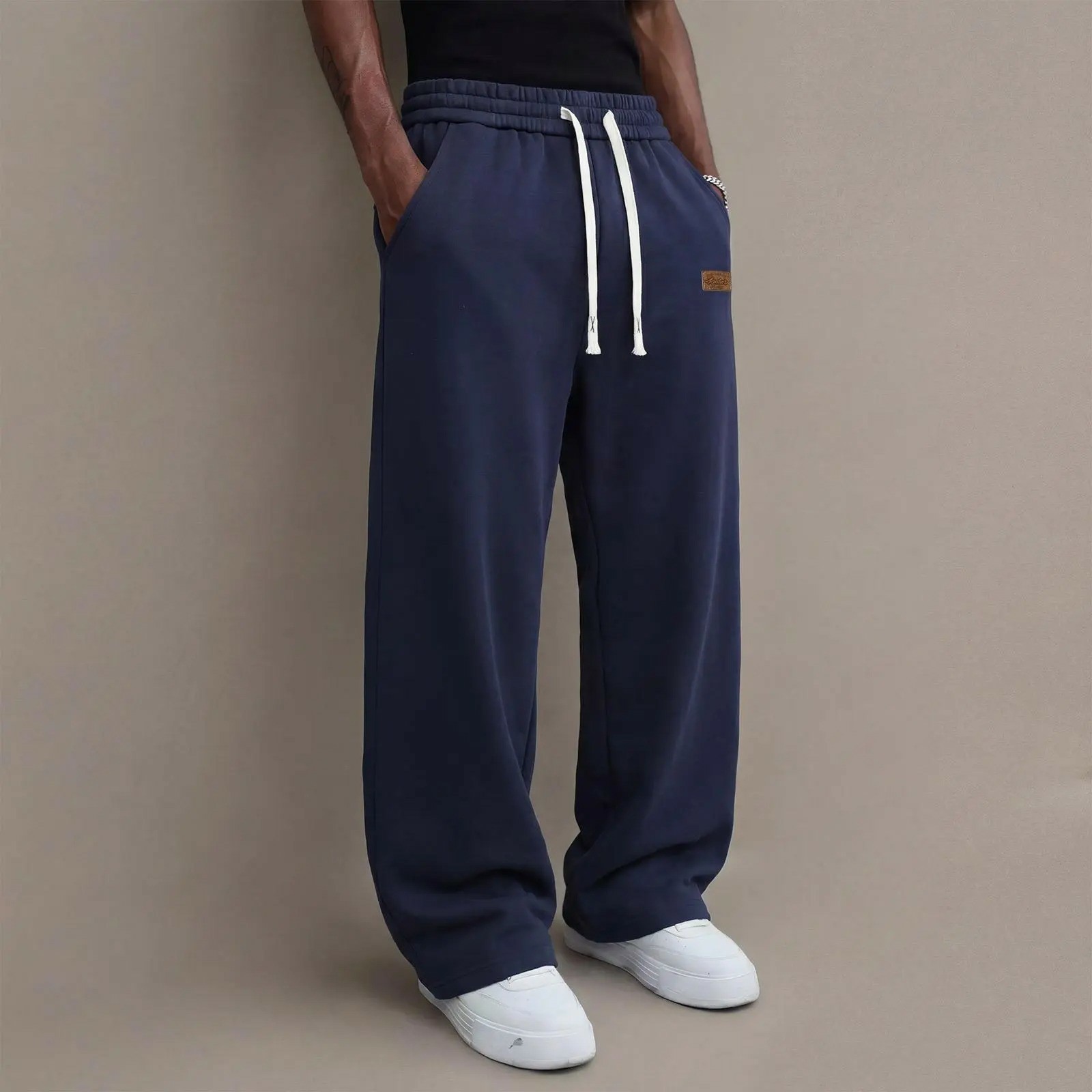 Men's Lightweight Drawstring Casual Pants – Stretch Straight-Leg Summer Trousers