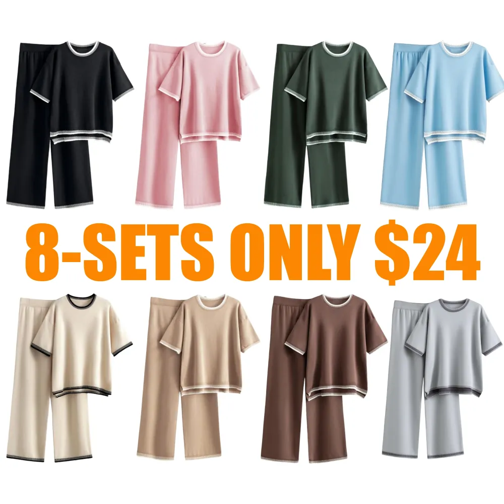 Women's Knit 2 Piece Sweater Sets