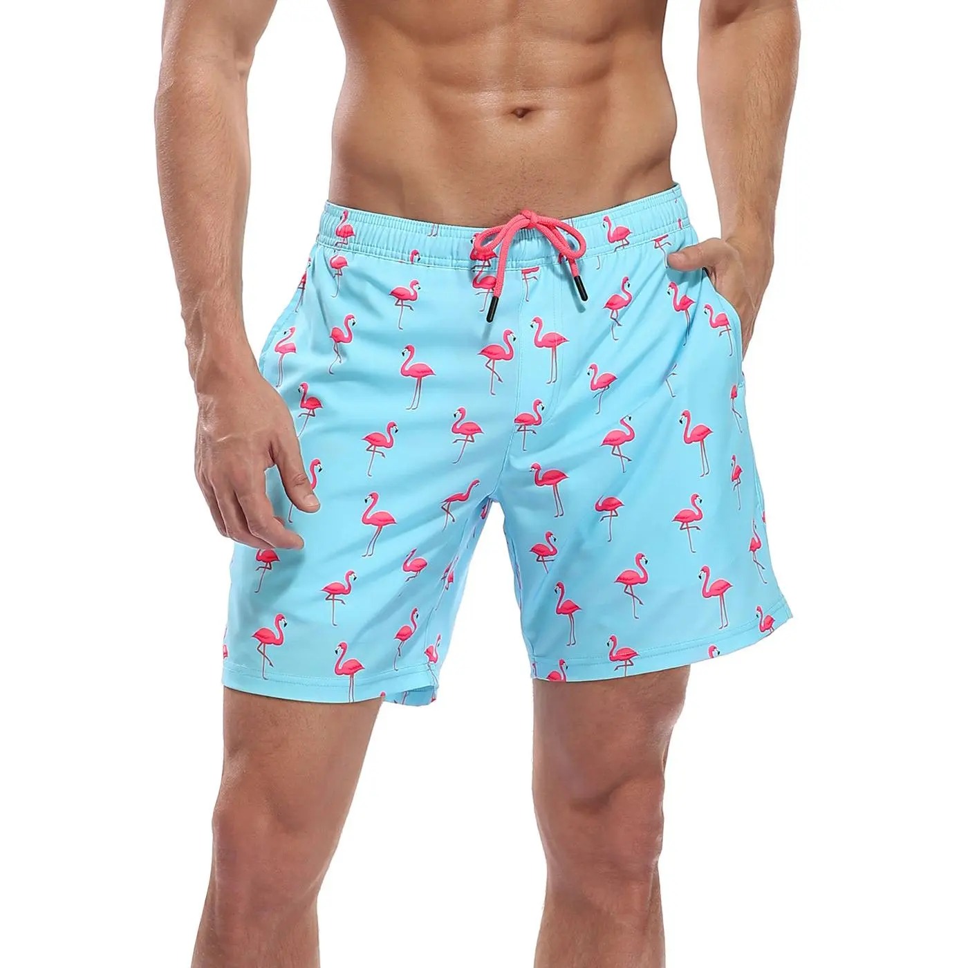 Men’s Swim Trunks with Compression Liner – Quick Dry Performance Shorts