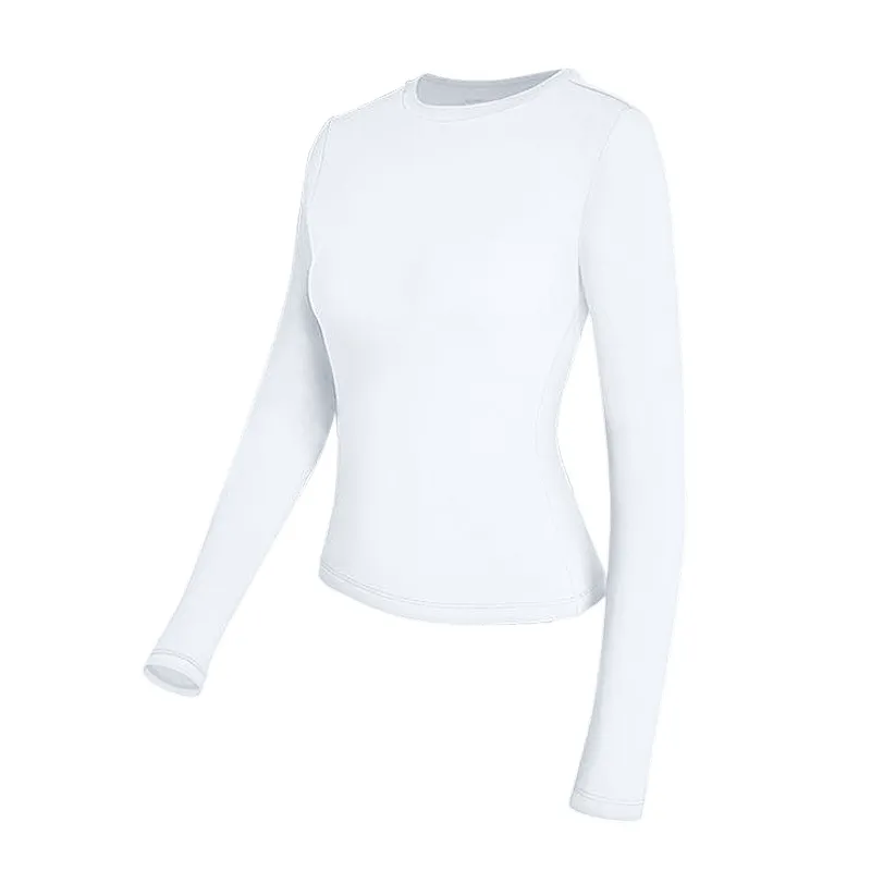 Women's Long Sleeve Shirts Basic Crop Tops