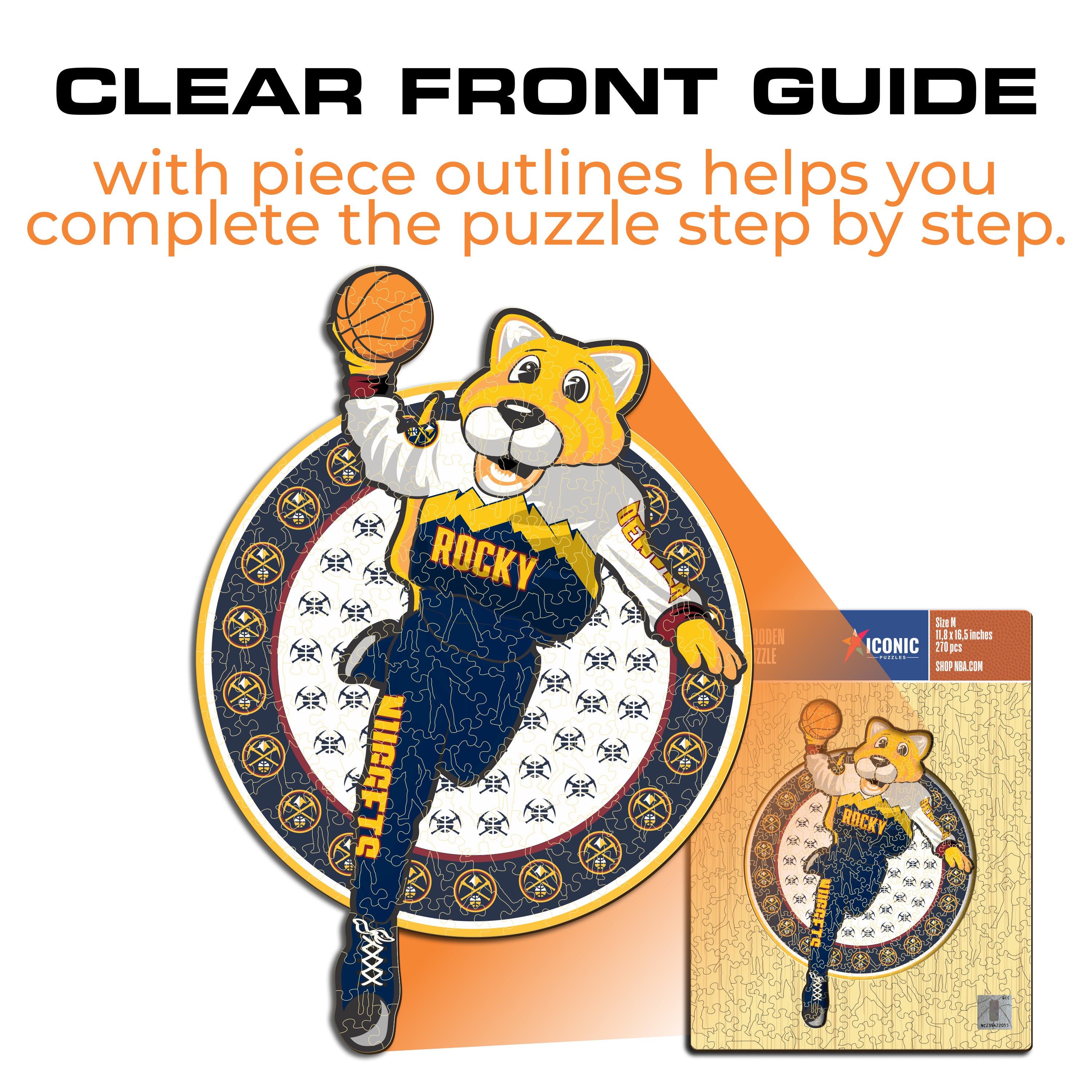 Denver Nuggets™ Mascot - Wooden Puzzle