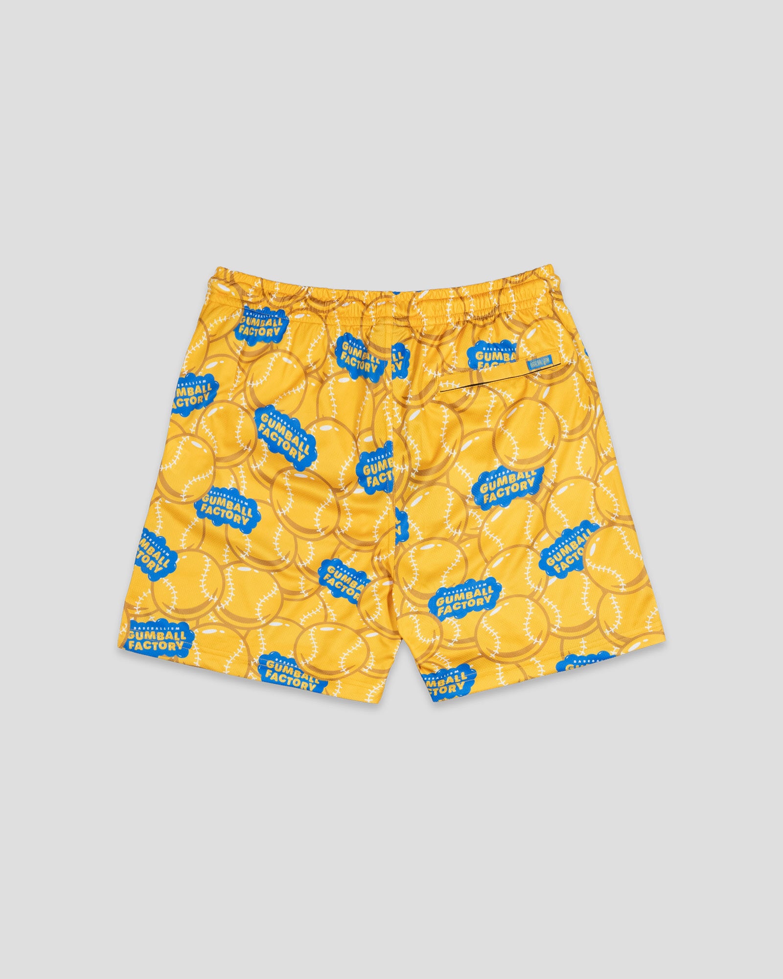 Gumball Factory Diamond Air Mesh Shorts (Yellow) - Youth