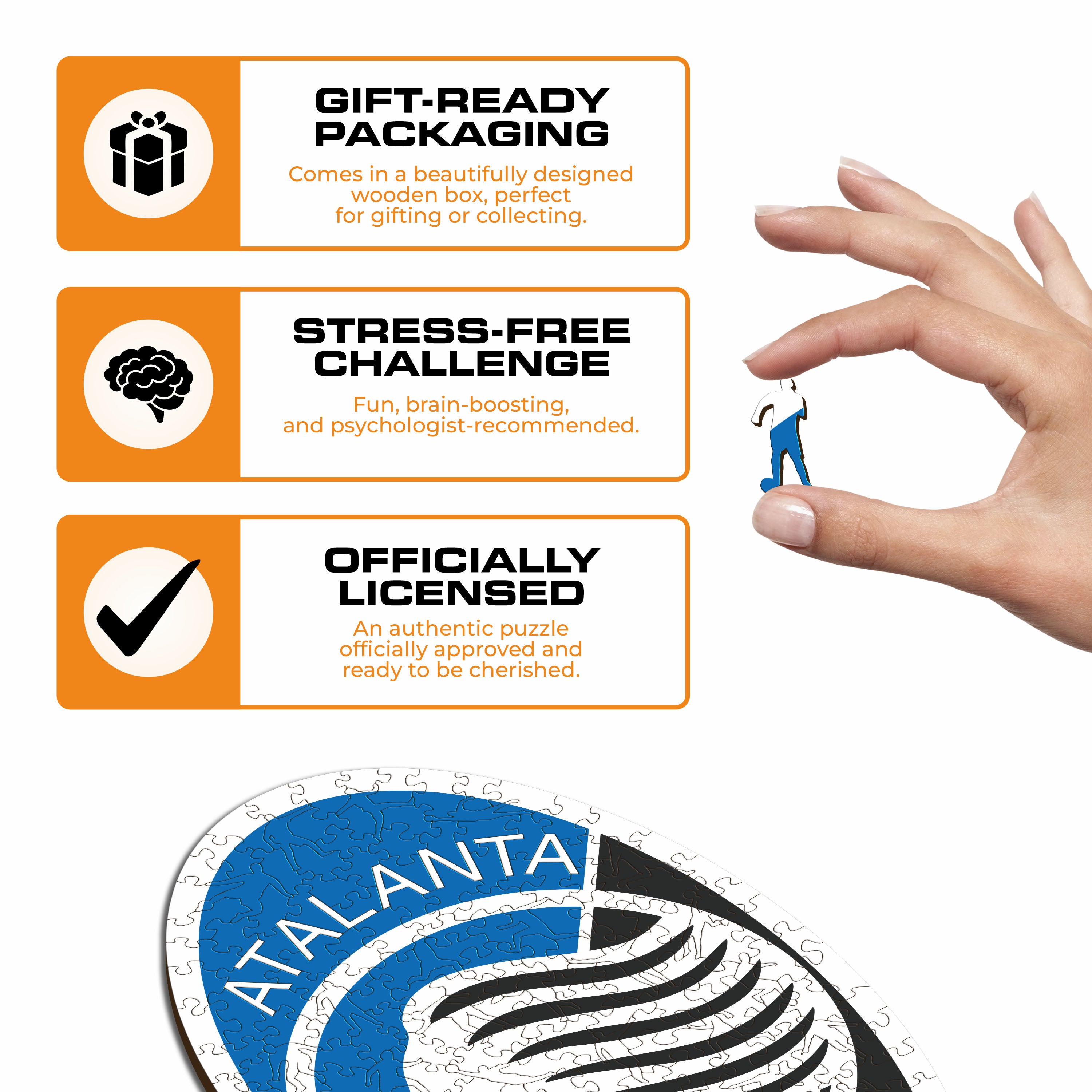 Atalanta BC® Logo - Wooden Puzzle