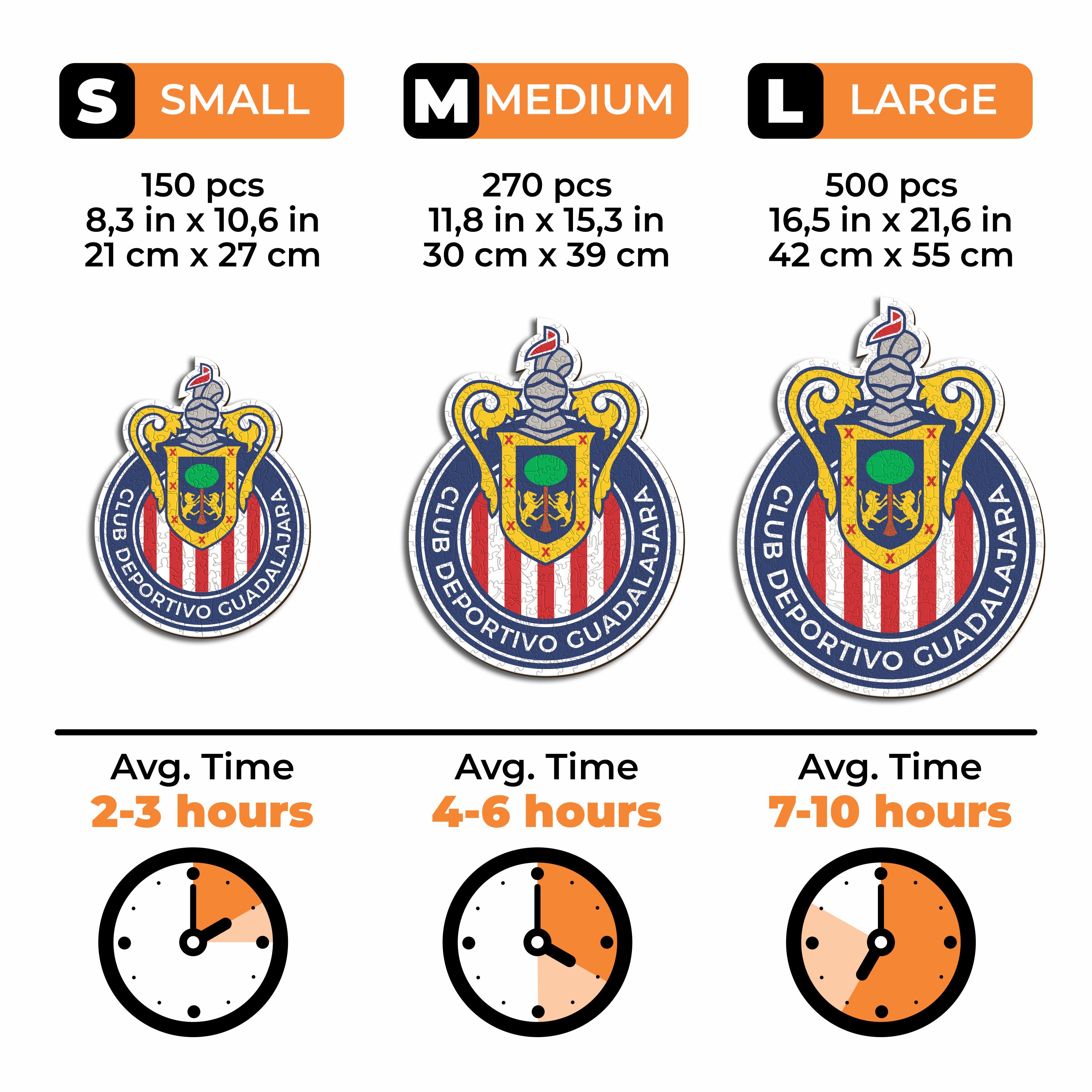 Chivas Guadalajara® Logo - Wooden Puzzle