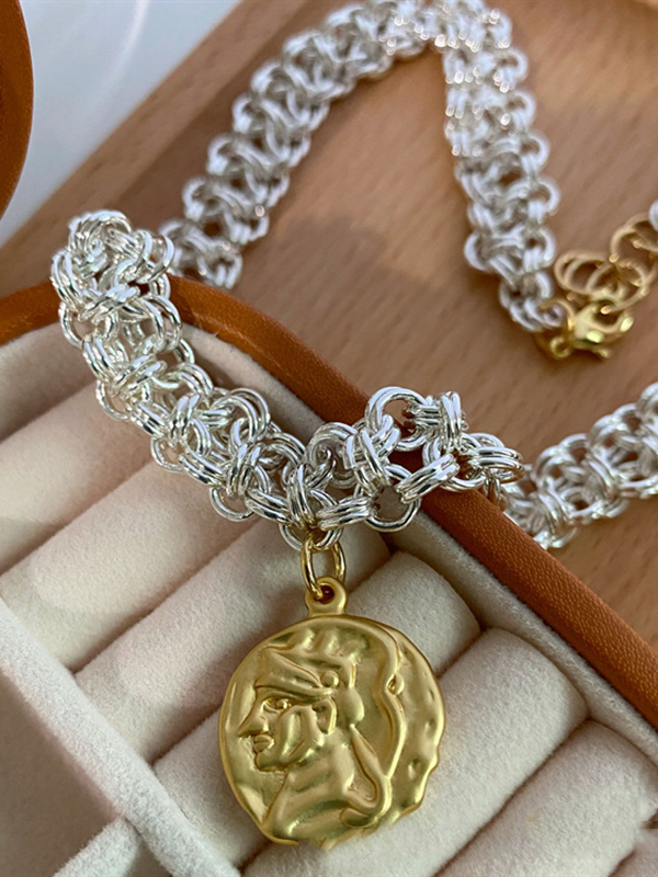 Contrast Color Classic Necklaces Accessories