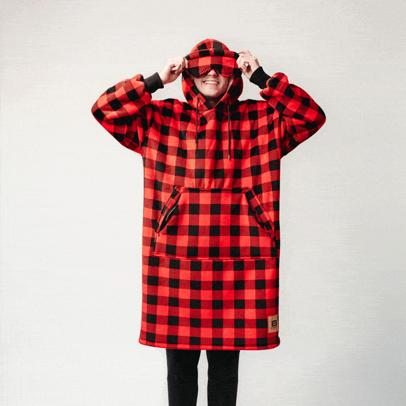 Wearable blanket Oversized with sherpa lining One size fits most.