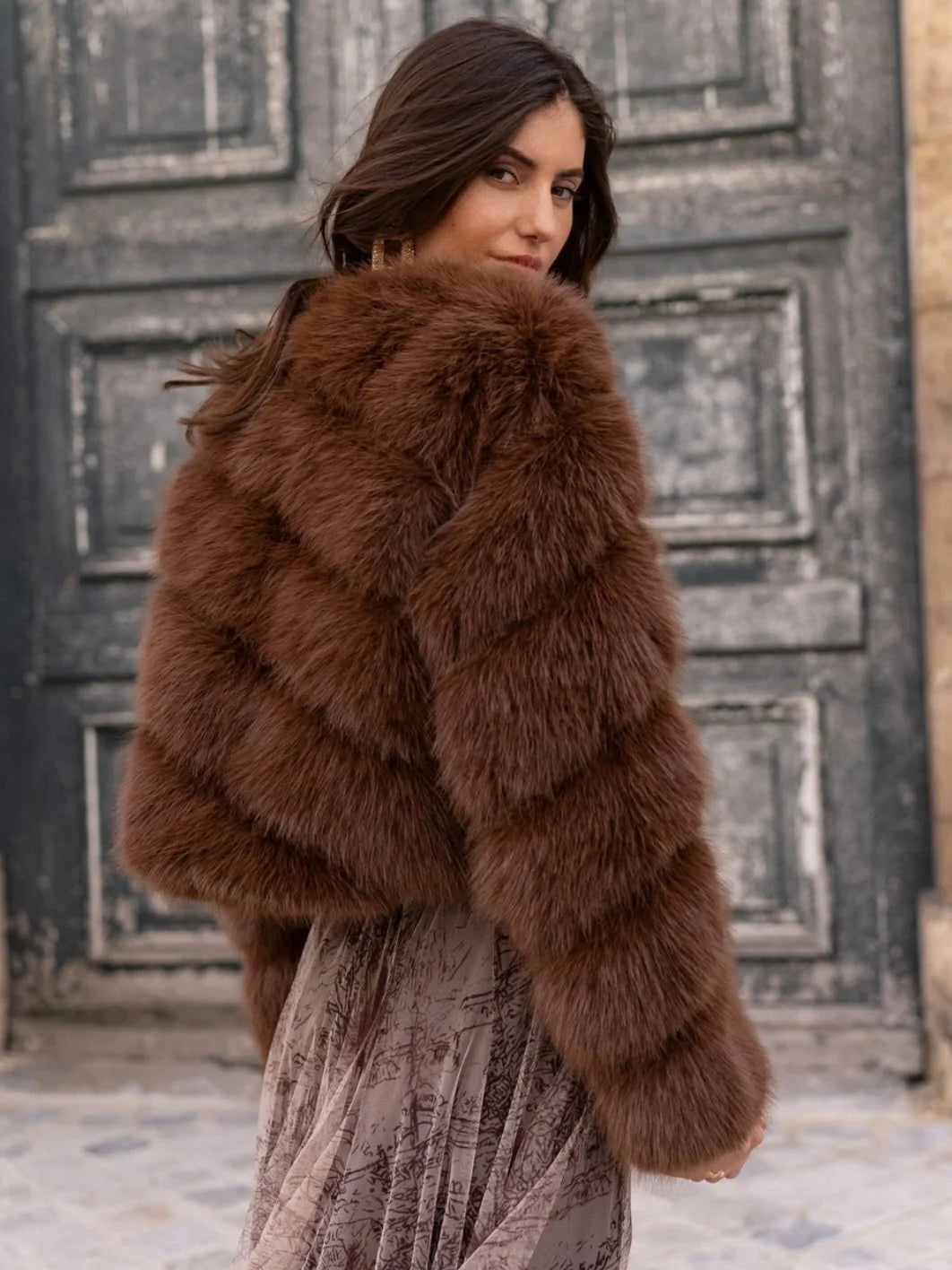 Foxy Faux Fur Jacket