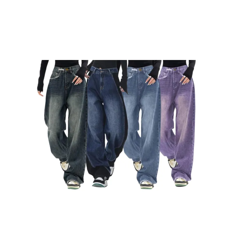 Wide Leg Baggy Jeans for Women