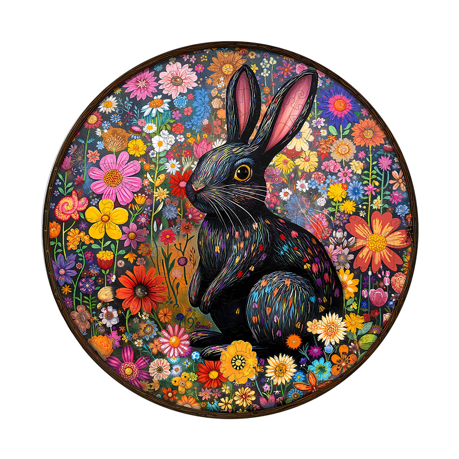 Fantasy Garden Guardian-Rabbit Wooden Jigsaw Puzzle
