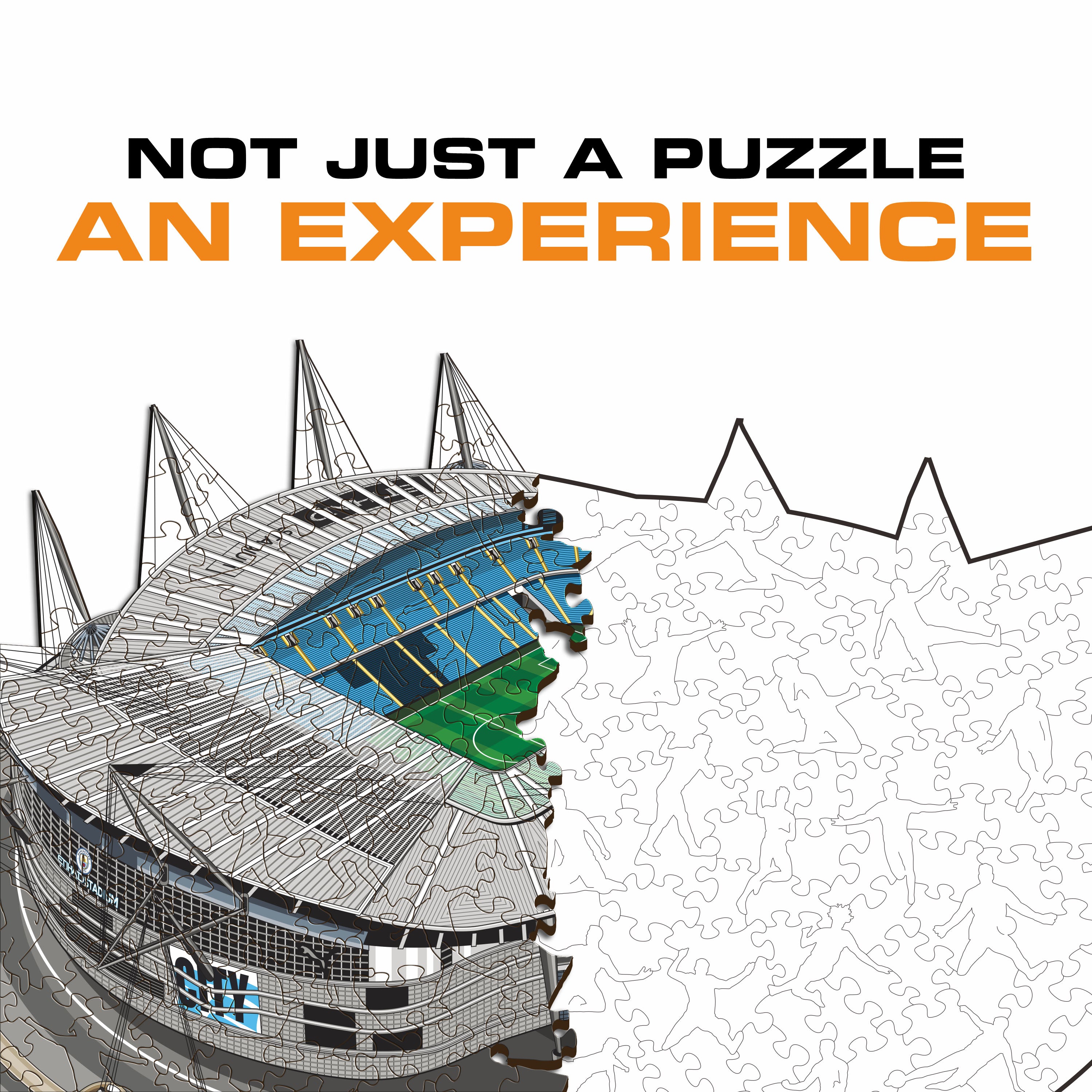 Man City FC® Etihad Stadium - Wooden Puzzle