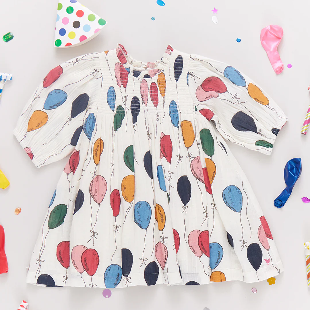 Girl's Stevie Dress Balloon Bunches