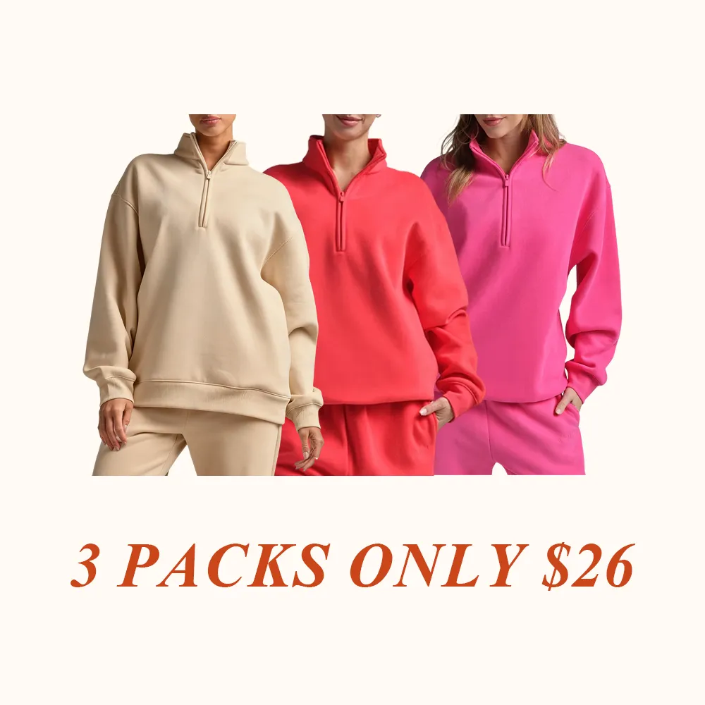 Basic Quarter Zip Mock Neck