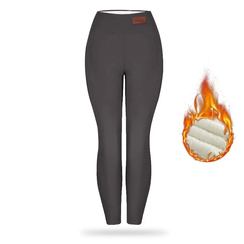 Women Winter Warm Thick Leggings Fleece Lined Stretchy Soft Thermal Sherpa Pants