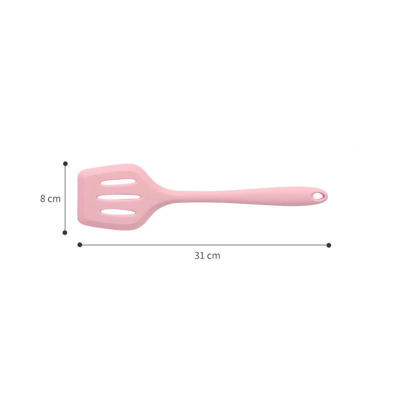 Green-Pink Silicone Kitchen Utensil Set