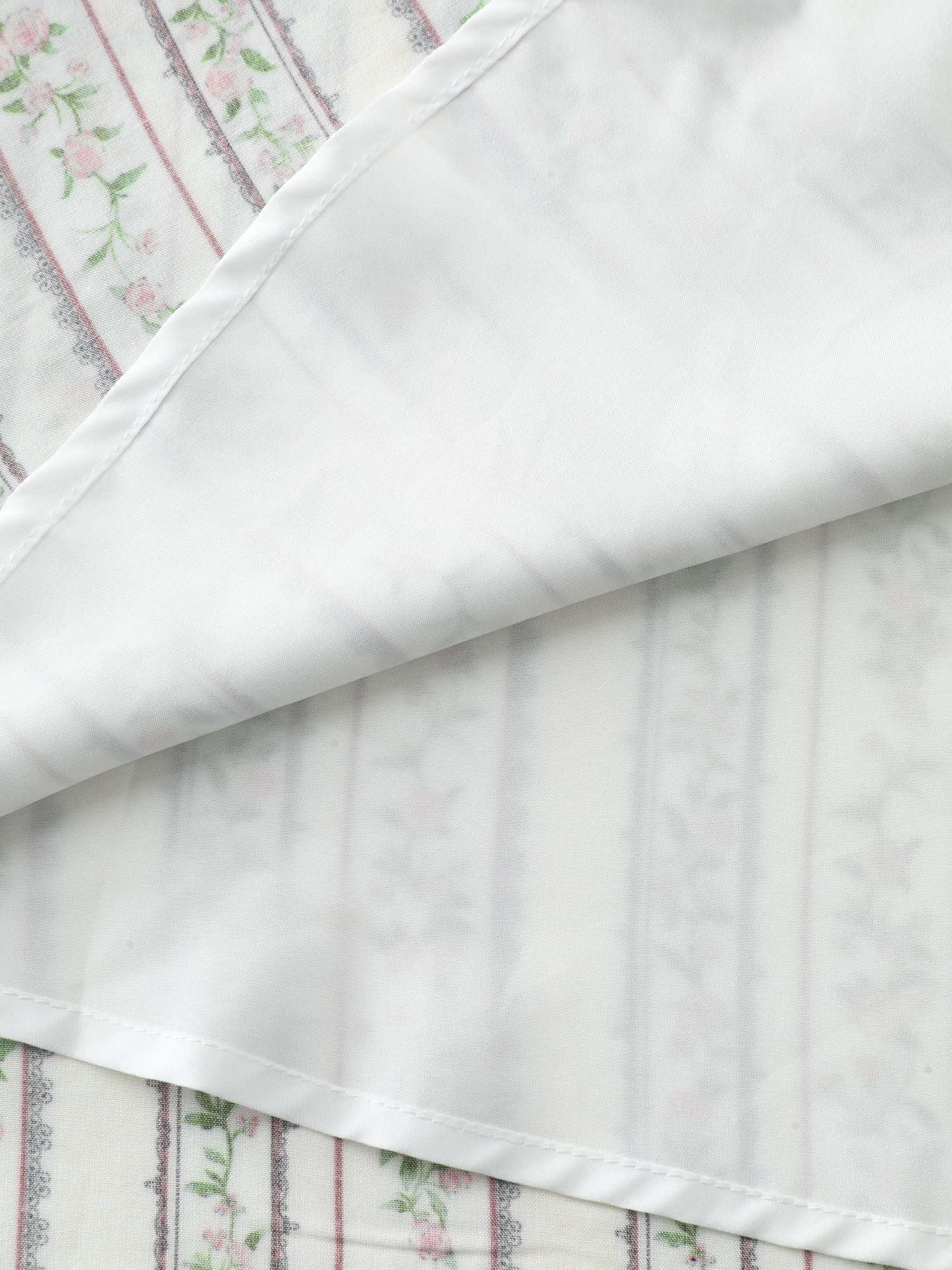 Floral Striped Print Pockets V-Neck Mini Dress