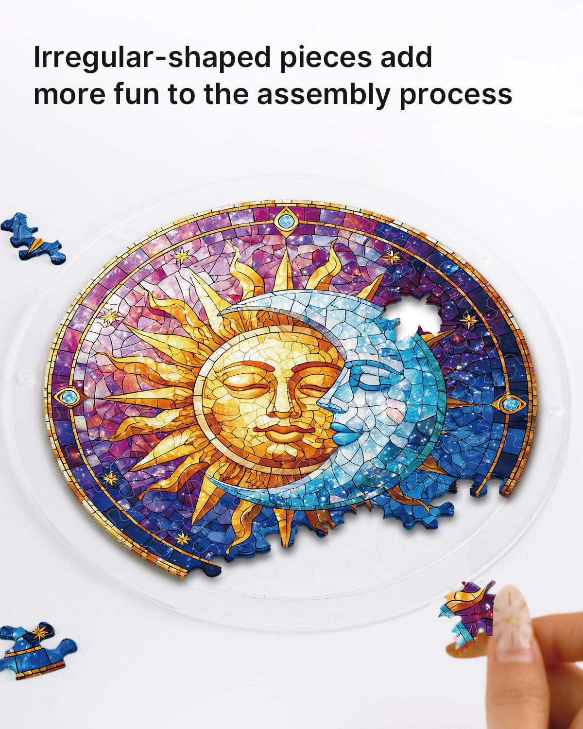 Sun and Moon in Harmony Light Suncatcher-Acrylic Window Art