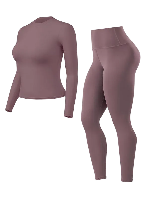 Women's High-Waisted 25‘’ Inseam Sporty Leggings Set