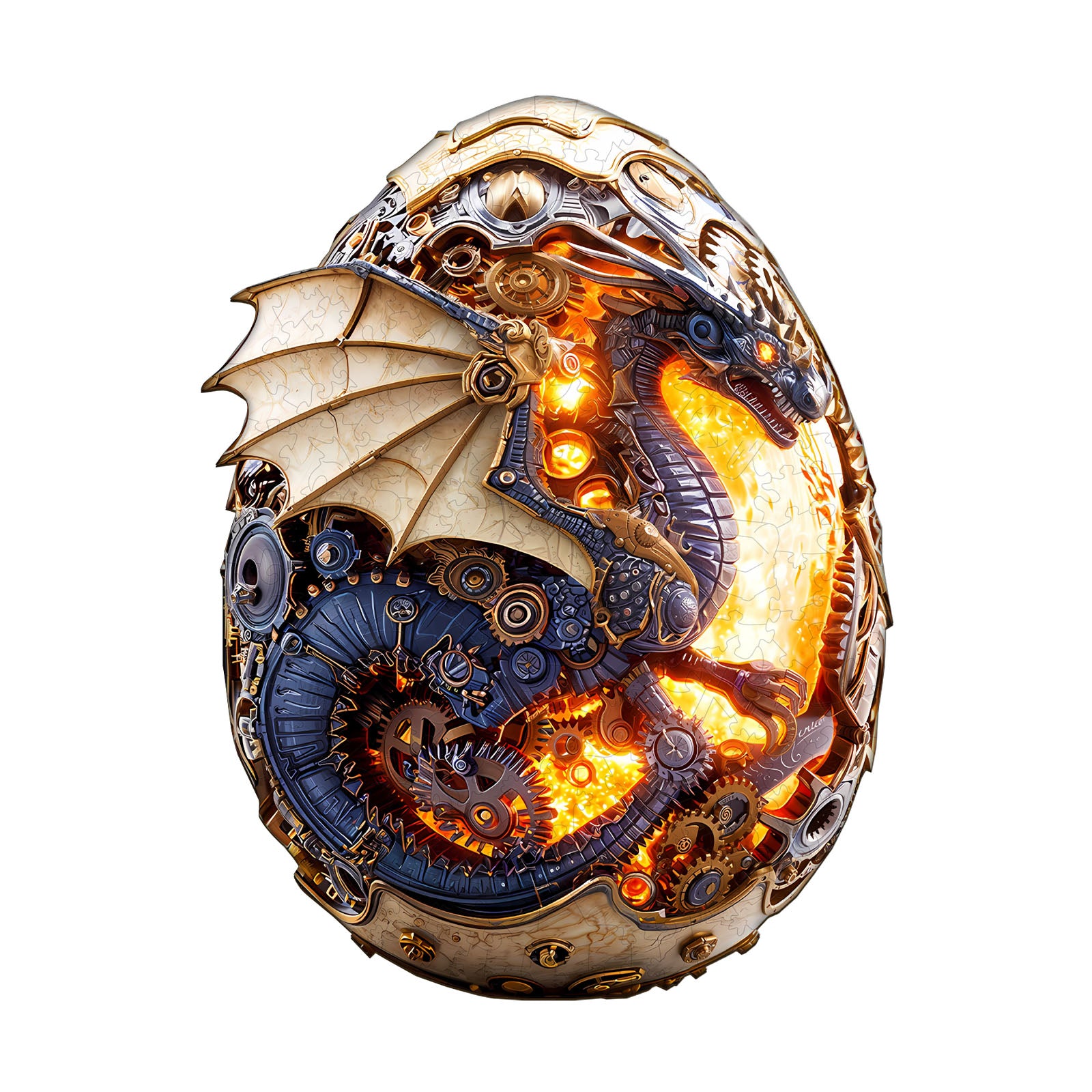 Fire Dragon Egg Wooden Jigsaw Puzzle