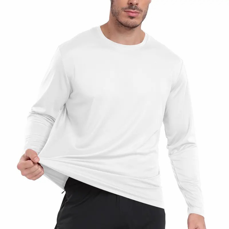 Men’s 5-Pack Moisture Wicking Long Sleeve Activewear T-Shirts