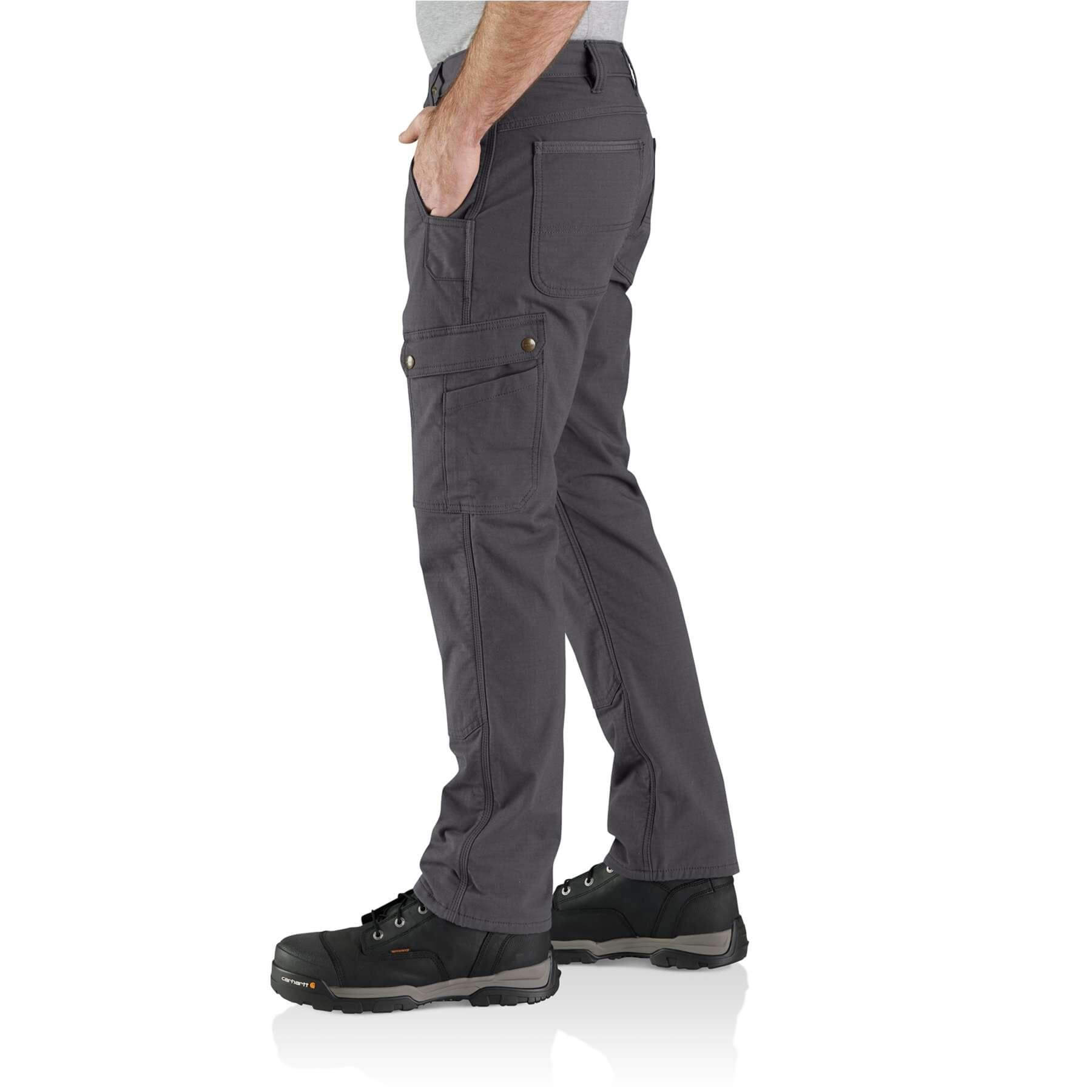 CHT Fleece-Lined Relaxed Fit Ripstop Cargo Work Trousers 105491