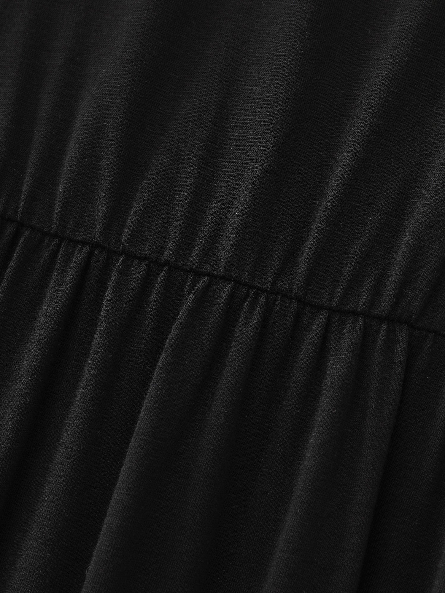 Supersoft Round Neckline Plain Midi Dress