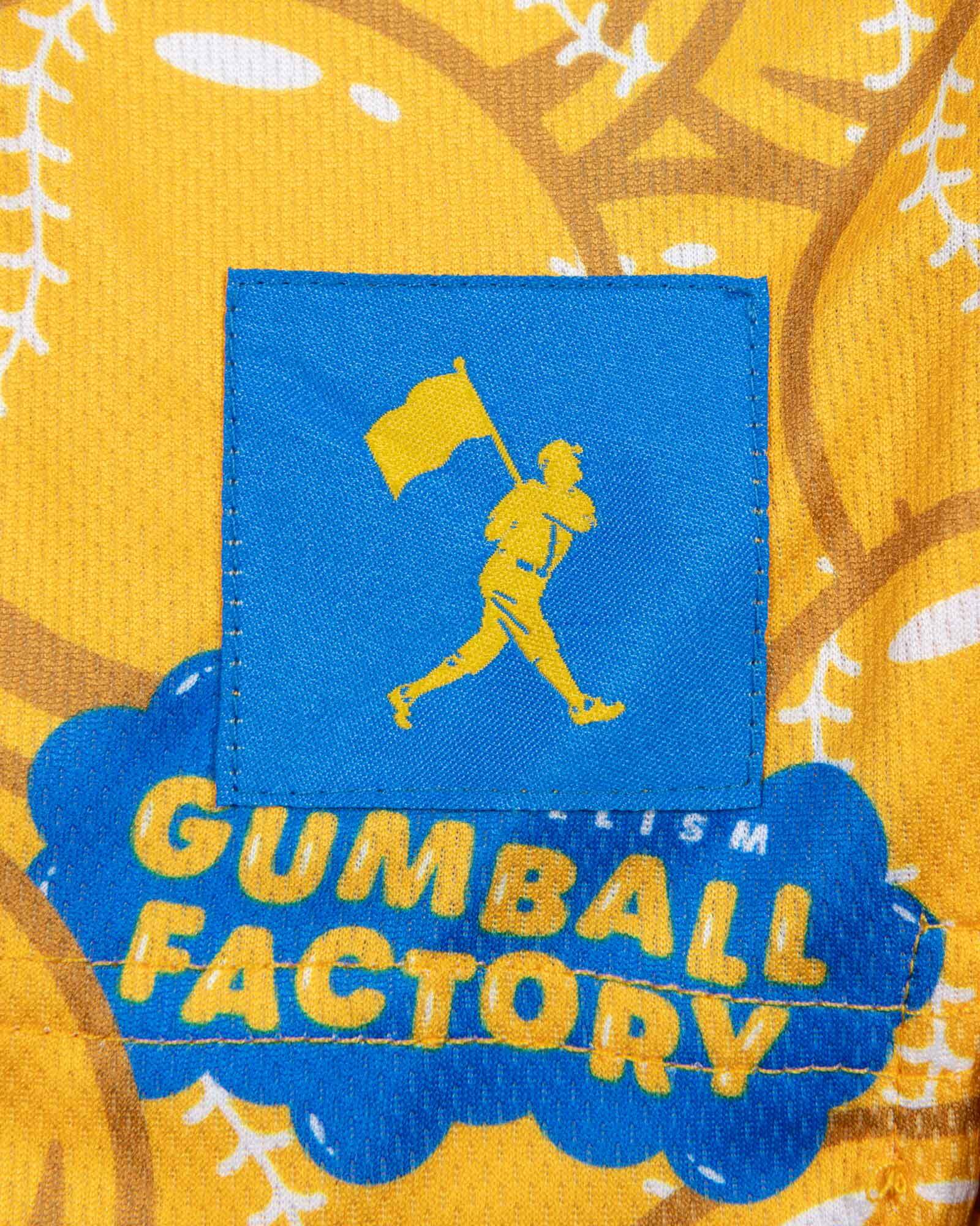 Gumball Factory Diamond Air Mesh Shorts (Yellow) - Youth