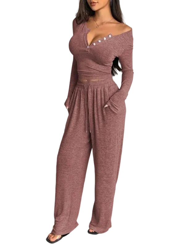 Women's Autumn and Winter Casual Pajama Set