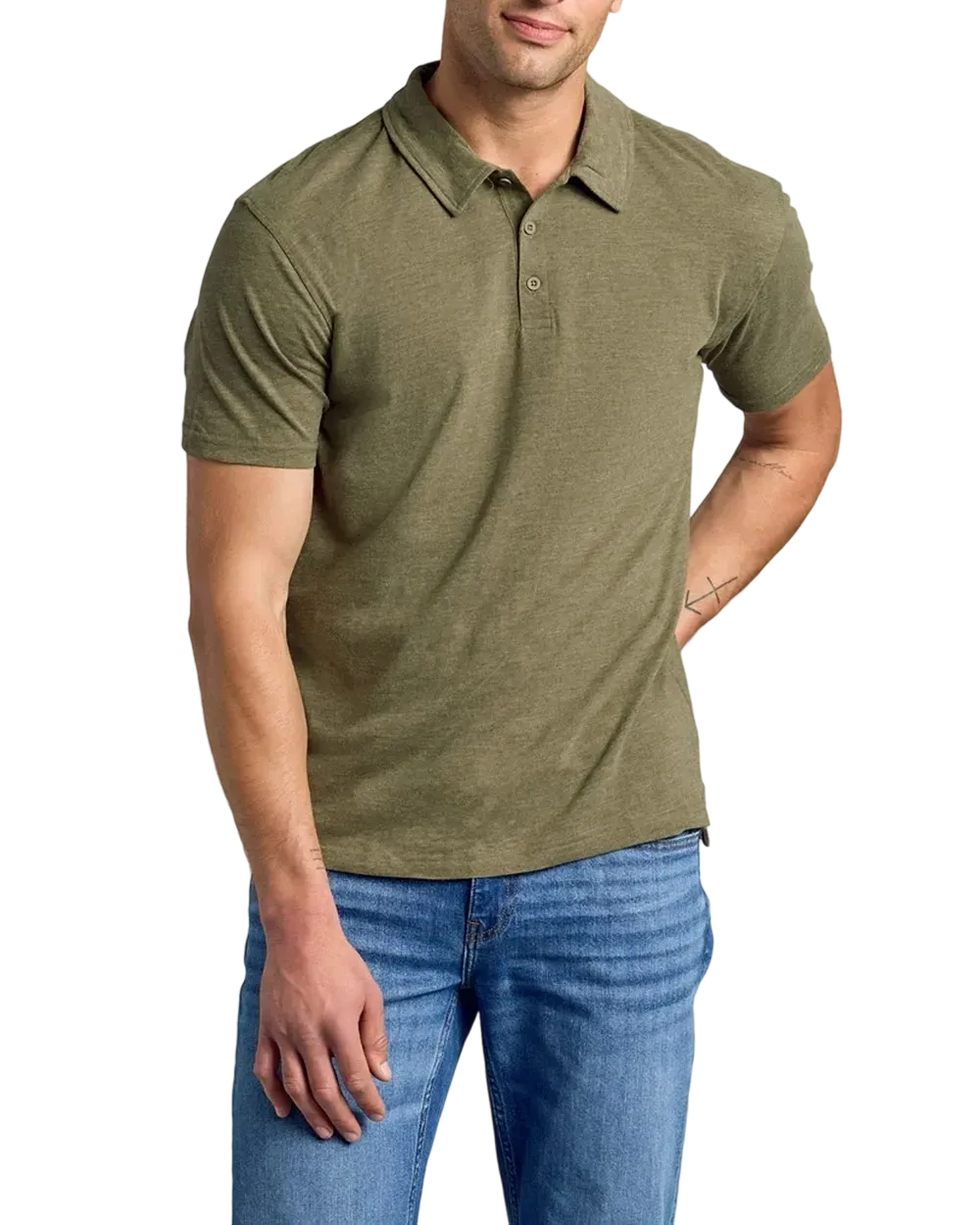 LA Men'S Casual Business POLO Shirt, Breathable Pique Fabric,Classic Polo